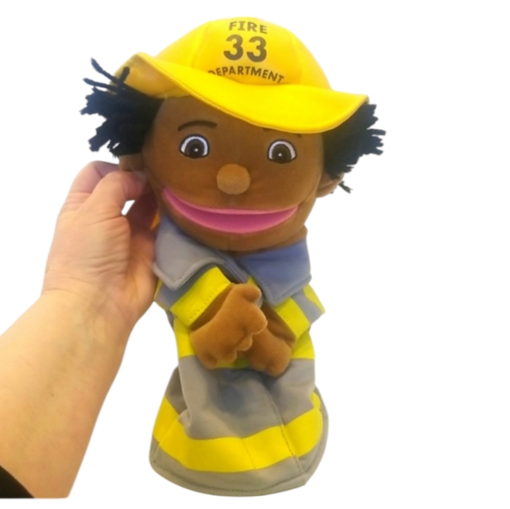 Lakeshore Firefighter Hand Puppet | Community Helper | Educational Toy